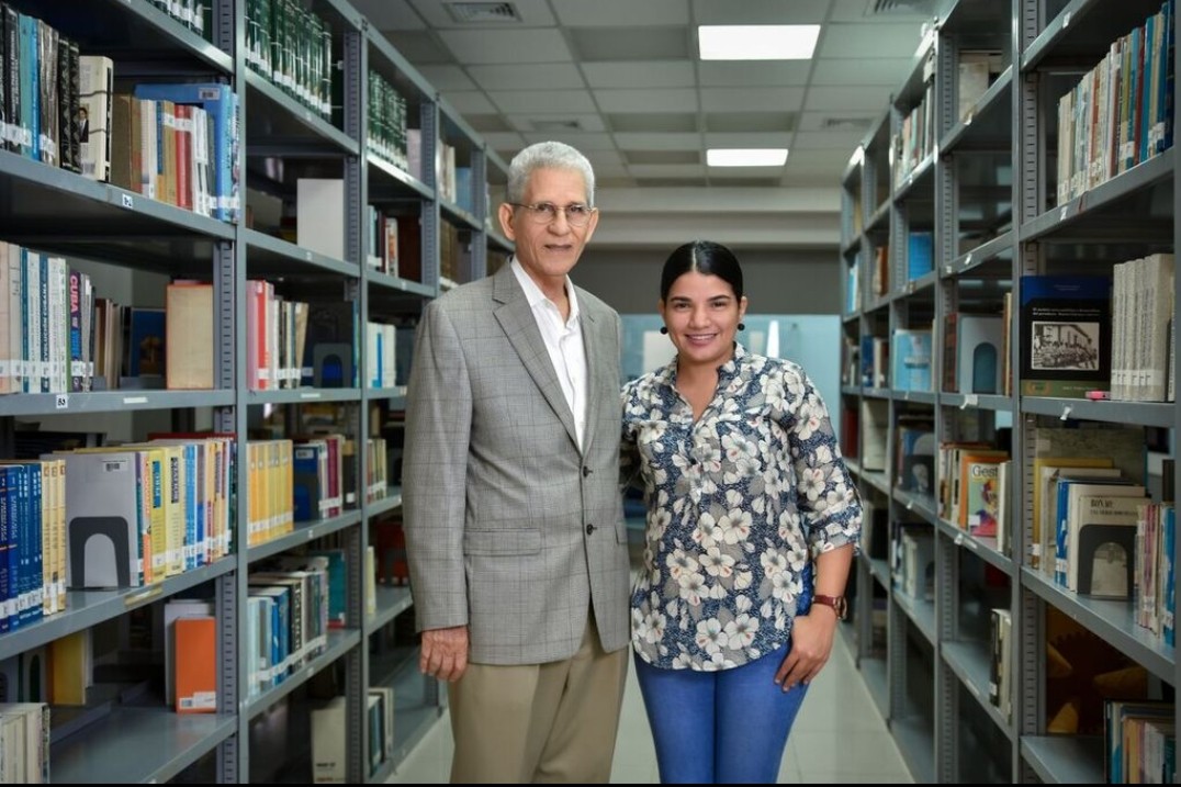 Keila junto a Bruno Rosario Candelier