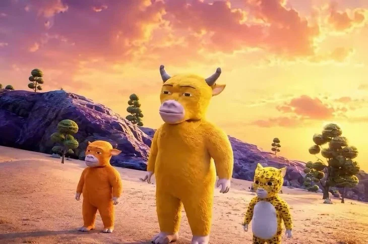 Escena de la película de animación "Niu Lai"