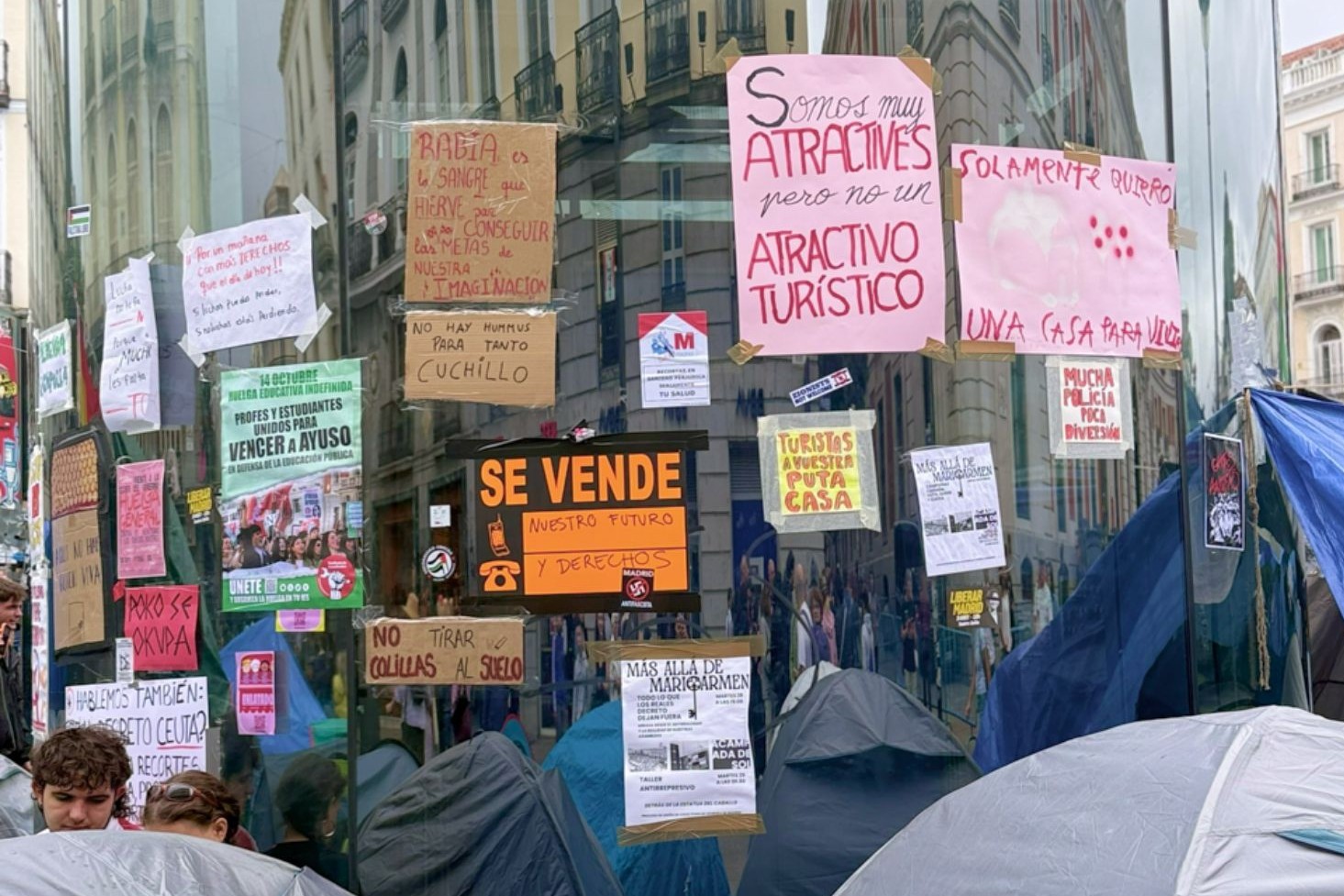 Pancartas de protesta