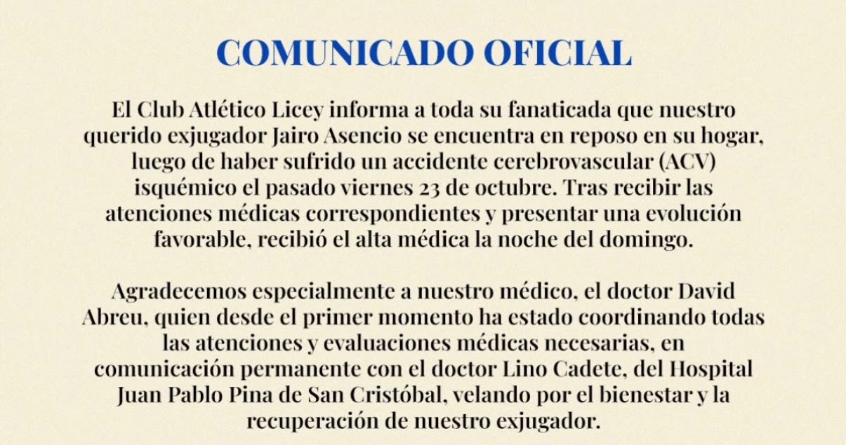 Publicación en instagram de los Tigres del Licey